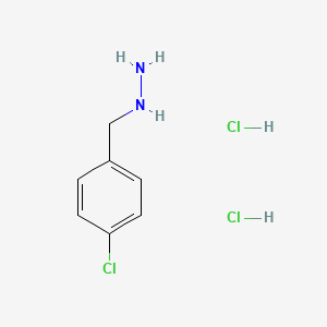 molecular formula C7H11Cl3N2 B1486607 (4-Chlorobenzyl)hydrazine dihydrochloride CAS No. 1185303-65-4