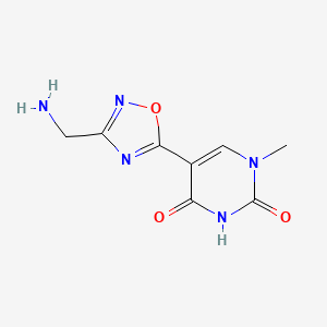 5-(3-(aminomethyl)-1,2,4-oxadiazol-5-yl)-1-methylpyrimidine-2,4(1H,3H)-dione