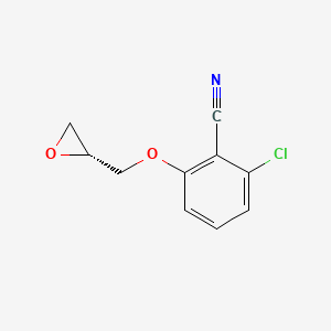 molecular formula C10H8ClNO2 B1486610 (R)-2-chloro-6-(oxiran-2-ylmethoxy)benzonitrile CAS No. 198226-53-8