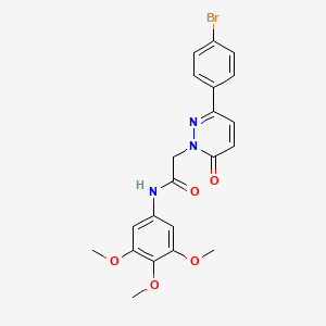 2-(3-(4-bromophenyl)-6-oxopyridazin-1(6H)-yl)-N-(3,4,5-trimethoxyphenyl)acetamide