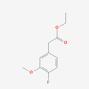 molecular formula C11H13FO3 B14866122 Ethyl 4-fluoro-3-methoxyphenylacetate 