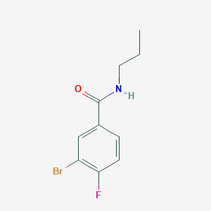molecular formula C10H11BrFNO B1486613 3-Bromo-4-fluoro-N-propylbenzamide CAS No. 1065074-04-5
