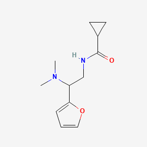 N-(2-(dimethylamino)-2-(furan-2-yl)ethyl)cyclopropanecarboxamide