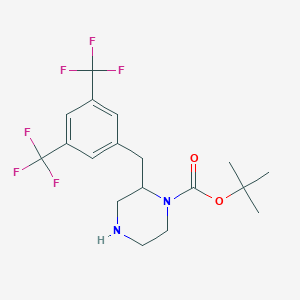 2-(3,5-Bis-trifluoromethyl-benzyl)-piperazine-1-carboxylic acid tert-butyl ester