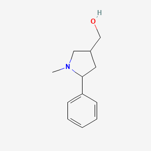 (1-Methyl-5-phenylpyrrolidin-3-yl)methanol