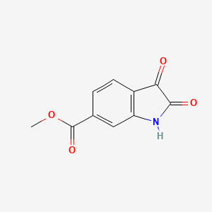 molecular formula C10H7NO4 B1486615 methyl 2,3-dioxo-2,3-dihydro-1H-indole-6-carboxylate CAS No. 213670-35-0