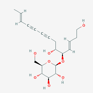 molecular formula C20H28O8 B14866152 (2R,3R,4S,5S,6R)-2-[(3E,5R,6R,12E)-1,6-dihydroxytetradeca-3,12-dien-8,10-diyn-5-yl]oxy-6-(hydroxymethyl)oxane-3,4,5-triol 