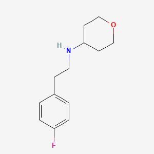 molecular formula C13H18FNO B1486617 N-[2-(4-fluorophenyl)ethyl]oxan-4-amine CAS No. 1156837-88-5