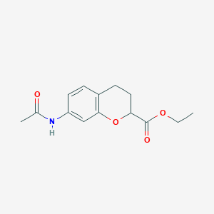 Ethyl 7-(acetylamino)chromane-2-carboxylate