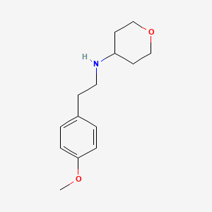 N-[2-(4-methoxyphenyl)ethyl]oxan-4-amine