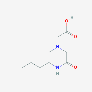 molecular formula C10H18N2O3 B14866194 (3-Isobutyl-5-oxo-piperazin-1-YL)-acetic acid 