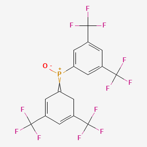 [3,5-Bis(trifluoromethyl)cyclohexa-2,4-dien-1-ylidene]-[3,5-bis(trifluoromethyl)phenyl]-oxidophosphanium