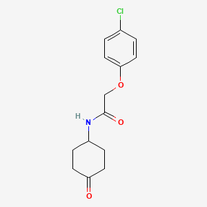 molecular formula C14H16ClNO3 B1486621 2-(4-chlorophenoxy)-N-(4-oxocyclohexyl)acetamide CAS No. 1154207-16-5