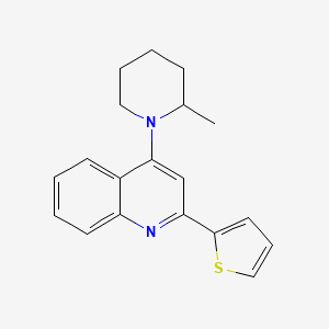 4-(2-Methylpiperidin-1-yl)-2-(thiophen-2-yl)quinoline