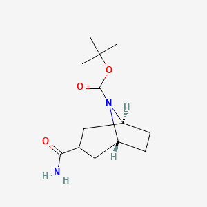 molecular formula C13H22N2O3 B14866229 endo-8-Boc-3-carbamoyl-8-azabicyclo[3.2.1]octane 