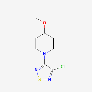 molecular formula C8H12ClN3OS B1486624 3-Chloro-4-(4-methoxypiperidin-1-yl)-1,2,5-thiadiazole CAS No. 1157572-09-2