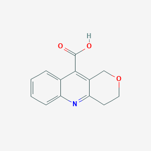 molecular formula C13H11NO3 B1486626 3,4-dihydro-1H-pyrano[4,3-b]quinoline-10-carboxylic acid CAS No. 1155104-28-1