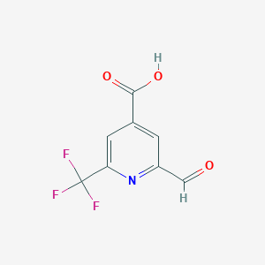 2-Formyl-6-(trifluoromethyl)isonicotinic acid