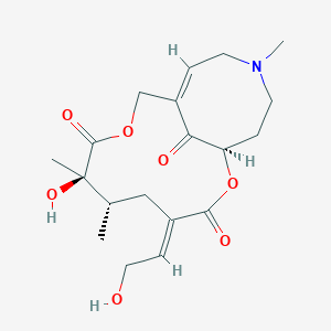 (1R,4E,6S,7R,11Z)-7-hydroxy-4-(2-hydroxyethylidene)-6,7,14-trimethyl-2,9-dioxa-14-azabicyclo[9.5.1]heptadec-11-ene-3,8,17-trione