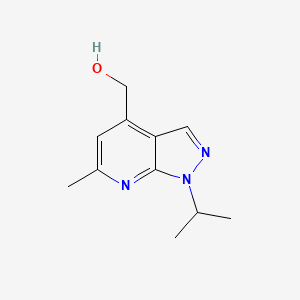 molecular formula C11H15N3O B14866297 (1-isopropyl-6-methyl-1H-pyrazolo[3,4-b]pyridin-4-yl)methanol 