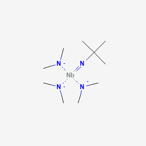 molecular formula C10H27N4Nb-3 B14866303 (t-Butylimido)tris(dimethylamino)niobium 