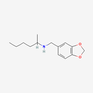 molecular formula C14H21NO2 B1486631 [(2H-1,3-benzodioxol-5-yl)methyl](hexan-2-yl)amine CAS No. 1157622-50-8