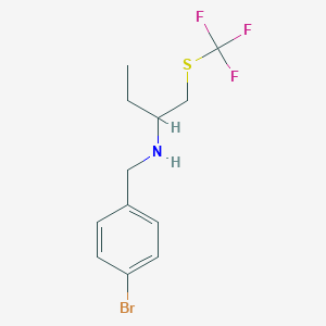 (4-Bromo-benzyl)-(1-trifluoromethylsulfanylmethyl-propyl)-amine