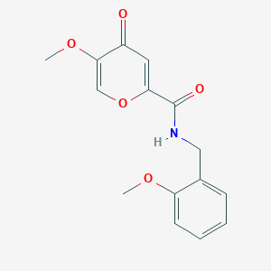 5-methoxy-N-(2-methoxybenzyl)-4-oxo-4H-pyran-2-carboxamide