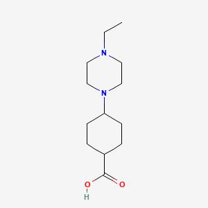4-(4-Ethylpiperazin-1-yl)cyclohexane-1-carboxylic acid