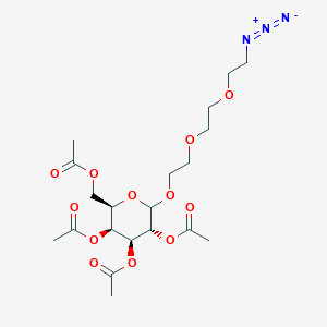 molecular formula C20H31N3O12 B1486635 2-[2-(2-叠氮乙氧基)乙氧基]乙基 2,3,4,6-四-O-乙酰-D-半乳呋喃吡喃苷 CAS No. 381716-33-2