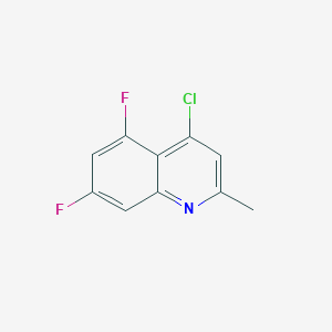 molecular formula C10H6ClF2N B1486637 4-Chloro-5,7-difluoro-2-methylquinoline CAS No. 288151-41-7