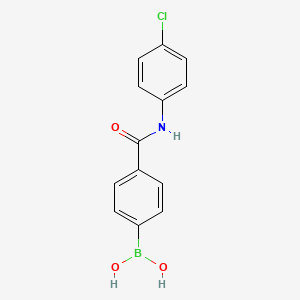 molecular formula C13H11BClNO3 B1486638 4-(4-Chlorophenylcarbamoyl)phenylboronic acid CAS No. 874288-02-5
