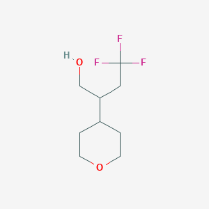 4,4,4-trifluoro-2-(tetrahydro-2H-pyran-4-yl)butan-1-ol