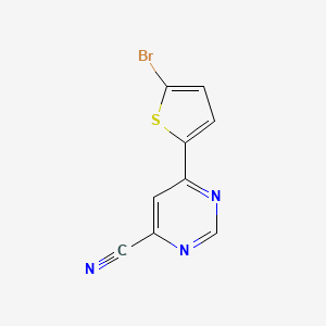 6-(5-Bromothiophen-2-yl)pyrimidine-4-carbonitrile