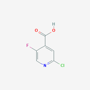 molecular formula C6H3ClFNO2 B1486639 2-Chloro-5-fluoroisonicotinic acid CAS No. 884494-74-0