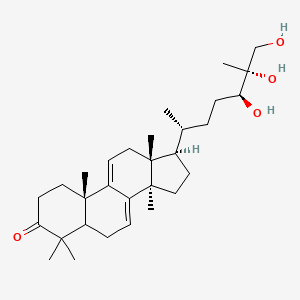 (10S,13R,14R,17R)-4,4,10,13,14-pentamethyl-17-[(2R,5S,6R)-5,6,7-trihydroxy-6-methylheptan-2-yl]-1,2,5,6,12,15,16,17-octahydrocyclopenta[a]phenanthren-3-one