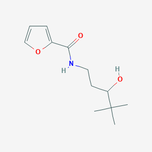 molecular formula C12H19NO3 B14866416 N-(3-hydroxy-4,4-dimethylpentyl)furan-2-carboxamide 