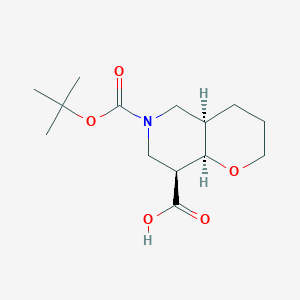 rac-(4aR,8S,8aR)-6-(t-Butoxycarbonyl)octahydro-2H-pyrano[3,2-c]pyridine-8-carboxylic acid