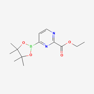 Ethyl 4-(4,4,5,5-tetramethyl-1,3,2-dioxaborolan-2-YL)pyrimidine-2-carboxylate