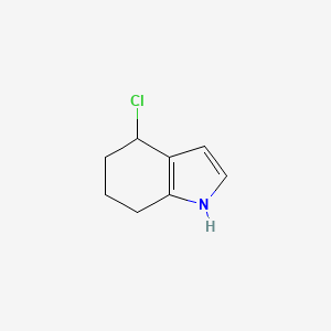 molecular formula C8H10ClN B14866491 4-chloro-4,5,6,7-tetrahydro-1H-indole 