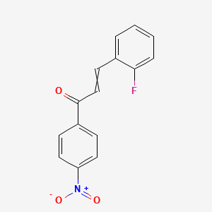 3-(2-Fluorophenyl)-1-(4-nitrophenyl)prop-2-en-1-one