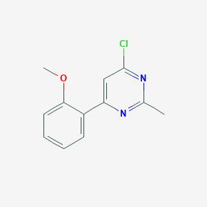 molecular formula C12H11ClN2O B1486650 4-氯-6-(2-甲氧基苯基)-2-甲基嘧啶 CAS No. 1159820-94-6