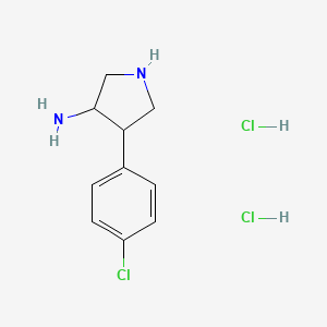 4-(4-Chlorophenyl)pyrrolidin-3-amine dihydrochloride