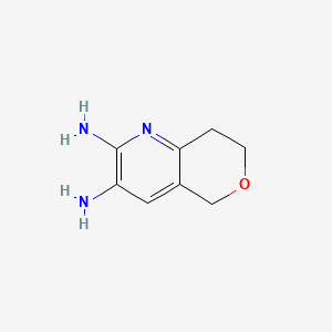 molecular formula C8H11N3O B14866513 7,8-Dihydro-5H-pyrano[4,3-B]pyridine-2,3-diamine CAS No. 1260670-87-8