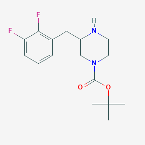 molecular formula C16H22F2N2O2 B14866515 3-(2,3-Difluoro-benzyl)-piperazine-1-carboxylic acid tert-butyl ester 