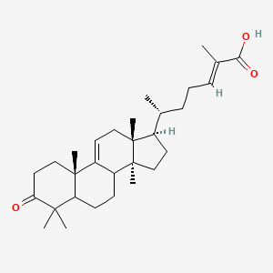 (E,6R)-2-methyl-6-[(10S,13R,14S,17R)-4,4,10,13,14-pentamethyl-3-oxo-1,2,5,6,7,8,12,15,16,17-decahydrocyclopenta[a]phenanthren-17-yl]hept-2-enoic acid