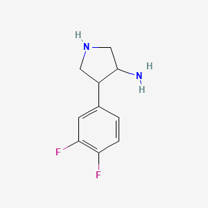 4-(3,4-Difluorophenyl)pyrrolidin-3-amine