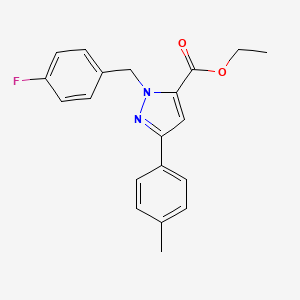 Ethyl 1-(4-fluorobenzyl)-3-p-tolyl-1H-pyrazole-5-carboxylate