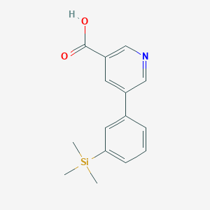 5-(3-(Trimethylsilyl)phenyl)nicotinic acid