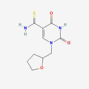 2,4-Dioxo-1-((tetrahydrofuran-2-yl)methyl)-1,2,3,4-tetrahydropyrimidine-5-carbothioamide